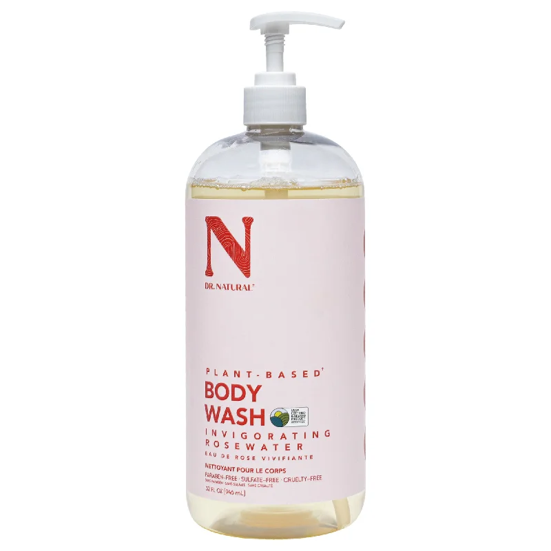 Invigorating Body Wash - Rosewater by Dr. Natural for Unisex - 32 oz Body Wash