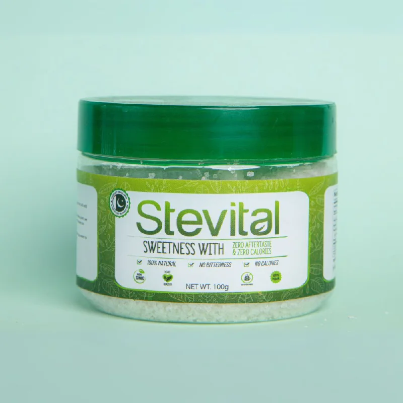 STEVITAL-100 GRAMS JAR-SWEETNESS WITH 0 CALORIES & NO AFTERT