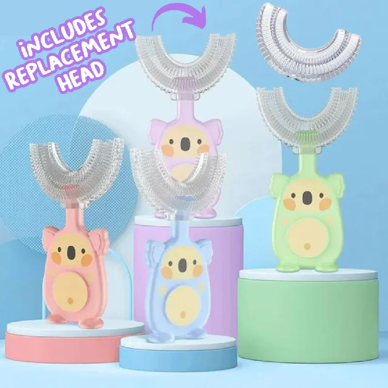 Cute Koala U-Shaped Sensory Toothbrush with Replacement Head