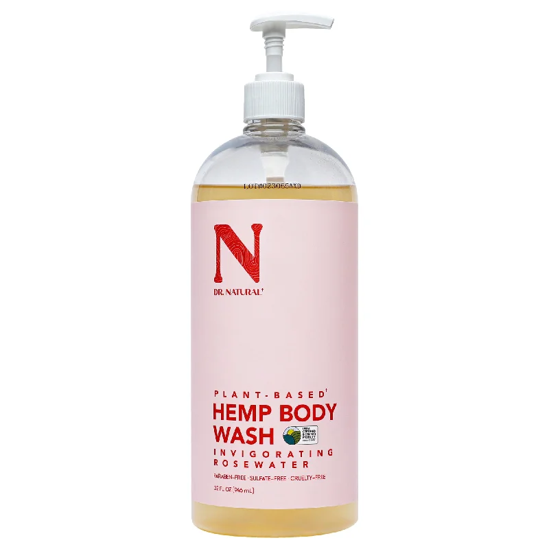 Body Wash - Hemp with Rose by Dr. Natural for Unisex - 32 oz Body Wash