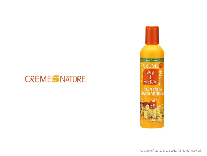 CREME OF NATURE MANGO &SHEA BUTTER ULTRA MOISTURIZING LEAVE-IN CONDITIONER 8.45oz
